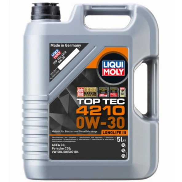 LIQUI MOLY LM 21605 TOPTEC4210 0W30 5L - 21605 ürün görseli 1