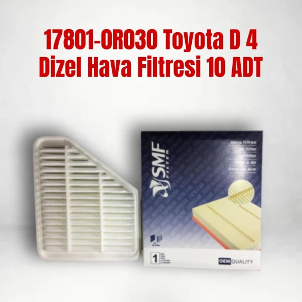 17801-0R030 Toyota D 4 Dizel Hava Filtresi 10 Adet