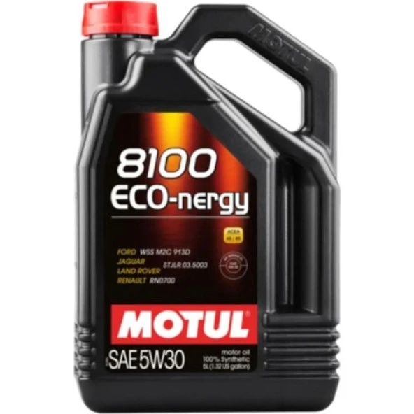 Motul 8100 Eco-Nergy Sae 5W-30 Tam Sentetik Motor Yağı 5 L