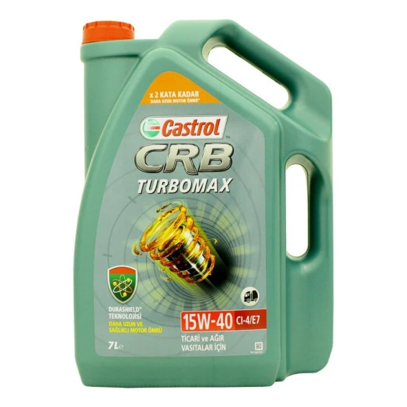 Castrol Crb Turbomax 15W-40 CI-4/E7 Motor Yağı 7 L ürün görseli