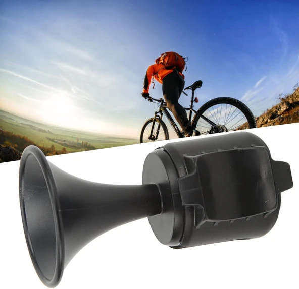 Forte Gt 2121 Yüksek Sesli Elektronik 120 Db Su Gerçirmez Pilli Bisiklet Kornası Siyah - Resim 7