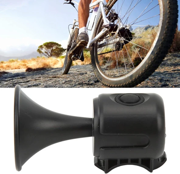 Forte Gt 2121 Yüksek Sesli Elektronik 120 Db Su Gerçirmez Pilli Bisiklet Kornası Siyah - Resim 8