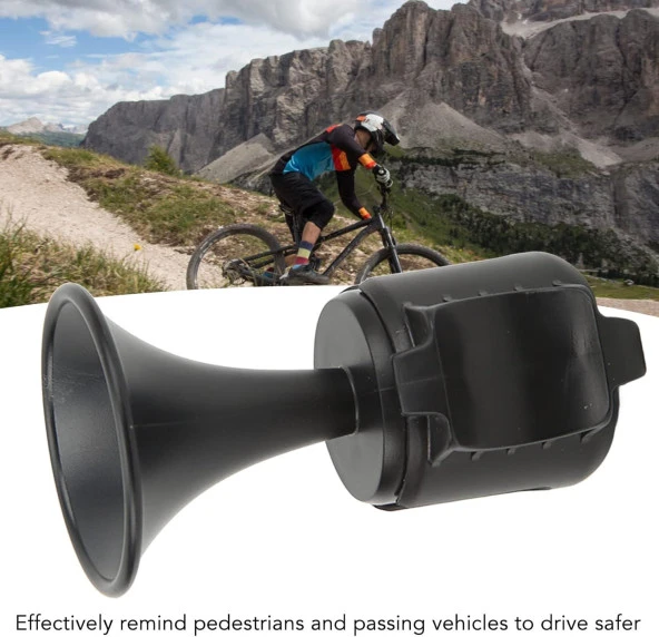 Forte Gt 2121 Yüksek Sesli Elektronik 120 Db Su Gerçirmez Pilli Bisiklet Kornası Siyah - Resim 9