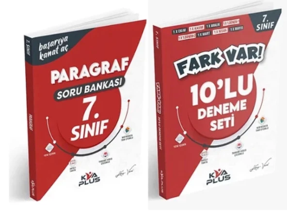 KORAY VAROL YAYINLARI 7. SINIF PARAGRAF SORU BANKASI VE TÜM DERSLER 8'Lİ DENEME SETİ (2 KİTAP)