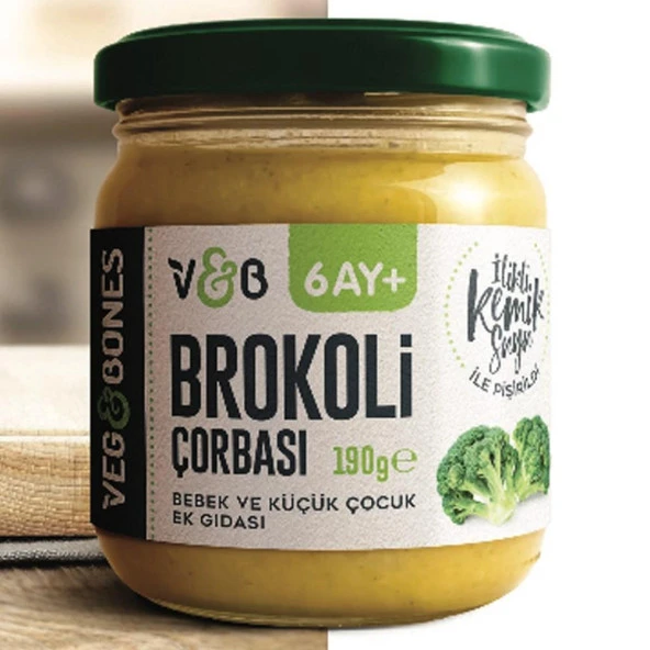 Veg&Bones Kemik Sulu Brokoli Çorbası 190 Gr