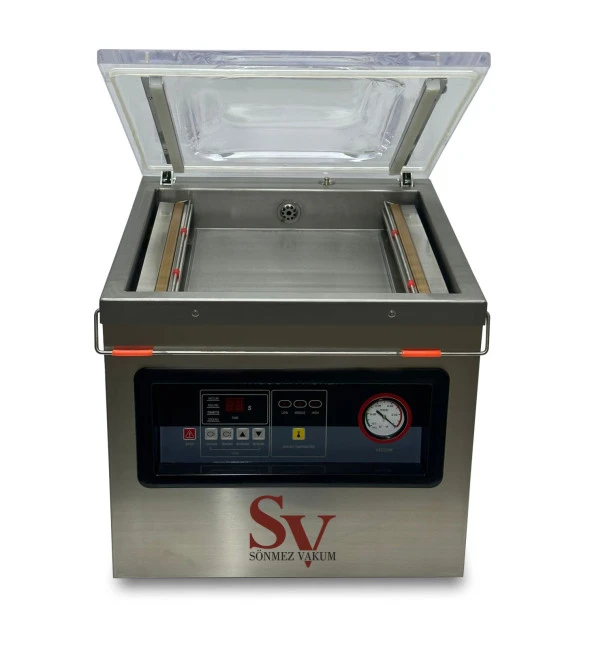 Sönmez Vakum Çift Çene 41 Cm Sucuk Kaşar Peynir Zeytin Vakum Makinesi - 2