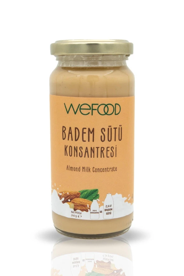 Wefood Badem Sütü Konsantresi (%100 Badem) 240gr