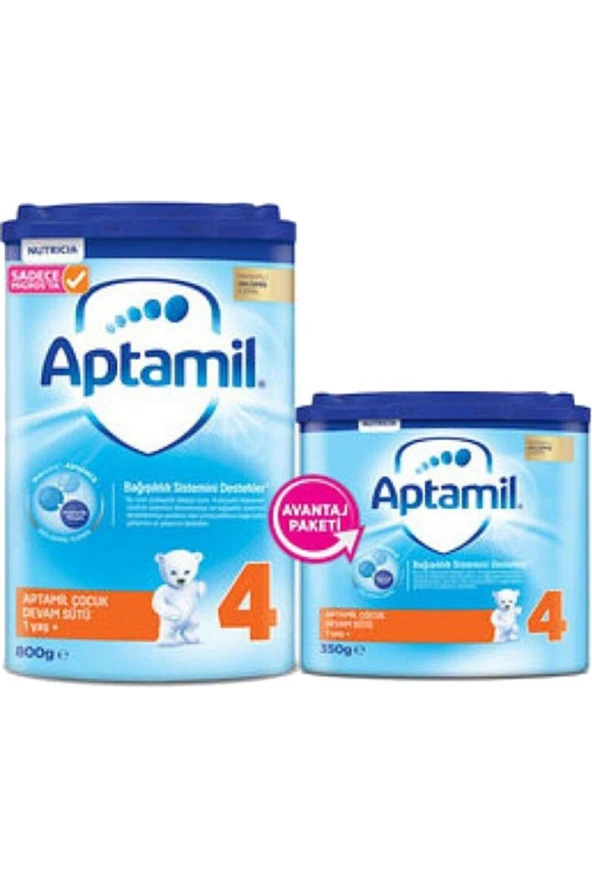 Aptamil Devam Sütü No:4 800 g + 350 g