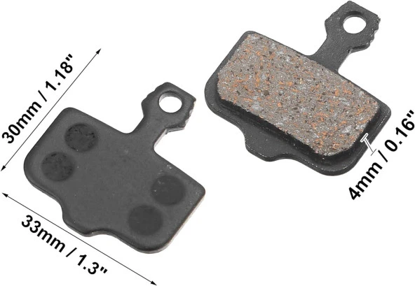 XBYC BLT-5 Sway F3 Fırtına,Gorilla Scooter Uyumlu Bisiklet Disk Fren Balatası - 3