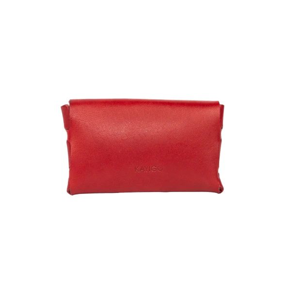 Kayigo Marsel Kartvizitlik / Kulaklık Çantası Koyu Kırmızı - Resim 2