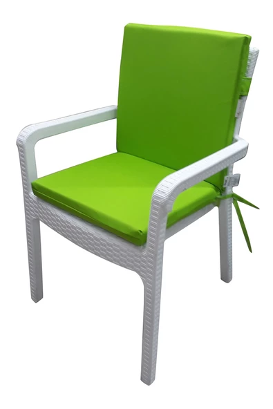 Mi̇rzade 4 Adet Eli̇t Su Geçi̇rmez Yüksek Arkali Mi̇nder-Fistik Yeşi̇l | 4’lü Su Geçirmez Yüksek Arkalı Sandalye Minderi – Fermuarlı - Resim 3