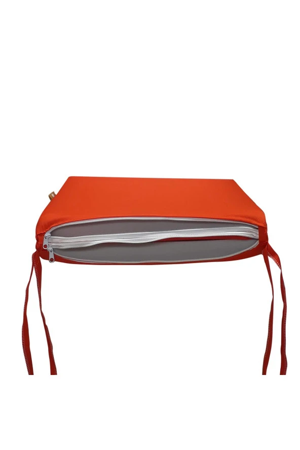 Mi̇rzade 6 Adet Eli̇t Su Geçi̇rmez Yüksek Arkali Mi̇nder-Turuncu | 6’lı Su Geçirmez Yüksek Arkalı Sandalye Minderi – Fermuarlı - Resim 6