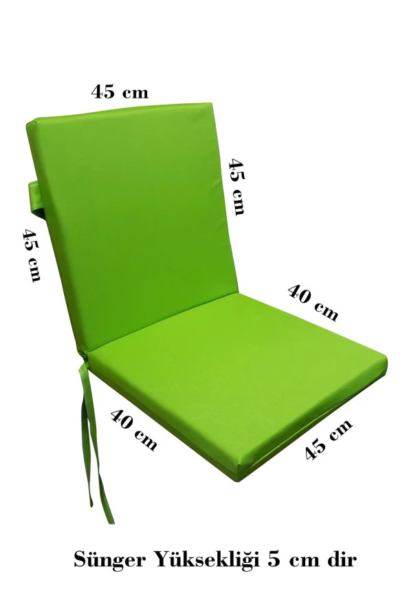 Mi̇rzade 6 Adet Eli̇t Su Geçi̇rmez Yüksek Arkali Mi̇nder-Fistik Yeşi̇l | 6’lı Su Geçirmez Yüksek Arkalı Sandalye Minderi – Fermuarlı - Resim 7