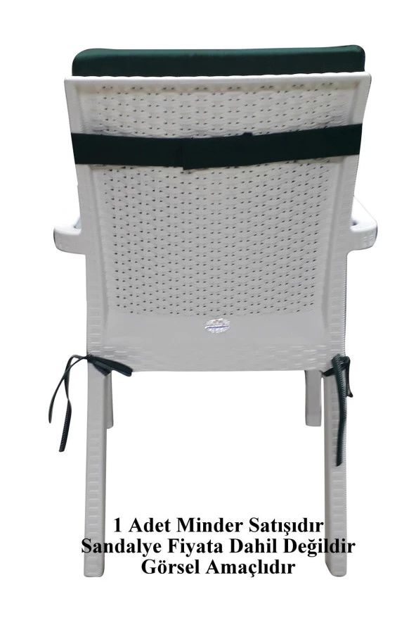 Mi̇rzade 6 Adet Eli̇t Su Geçi̇rmez Yüksek Arkali Mi̇nder-Koyu Yeşi̇l | 6’lı Su Geçirmez Yüksek Arkalı Sandalye Minderi – Fermuarlı - Resim 6