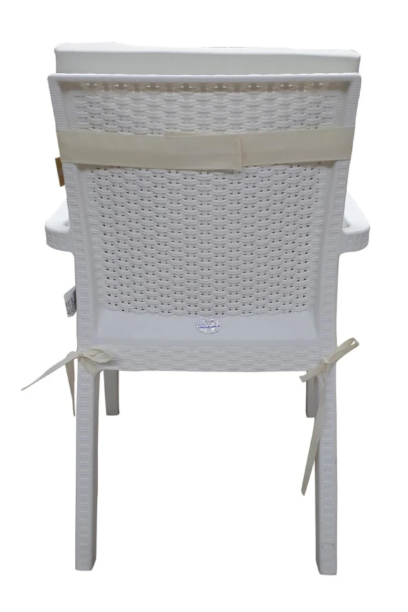 Mi̇rzade 6 Adet Eli̇t Su Geçi̇rmez Yüksek Arkali Mi̇nder-Krem | 6’lı Su Geçirmez Yüksek Arkalı Sandalye Minderi – Fermuarlı - Resim 5