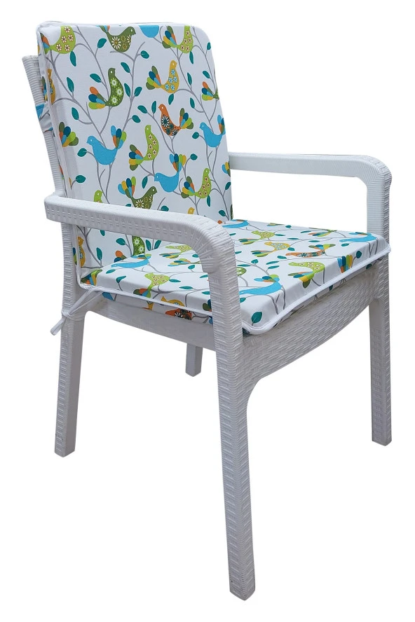 Mi̇rzade 4 Adet Eli̇t Yüksek Arkali Mi̇nder Duck Bezi̇-Eltm-Prm 071046 V3 V4 | 4’lü Elit Yüksek Arkalı Sandalye Minderi – Duck Bezi, Fermuarlı - Resim 2