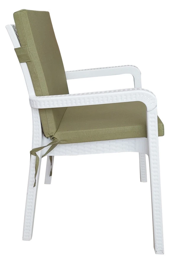 Mi̇rzade 4 Adet Eli̇t Yüksek Arkali Mi̇nder Duck Bezi̇-Çi̇men | 4’lü Elit Yüksek Arkalı Sandalye Minderi – Duck Bezi, Fermuarlı - Resim 3