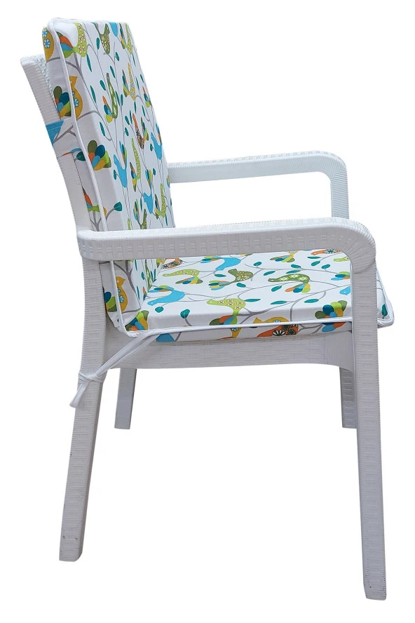 Mi̇rzade 4 Adet Eli̇t Yüksek Arkali Mi̇nder Duck Bezi̇-Eltm-Prm 071046 V3 V4 | 4’lü Elit Yüksek Arkalı Sandalye Minderi – Duck Bezi, Fermuarlı - Resim 5