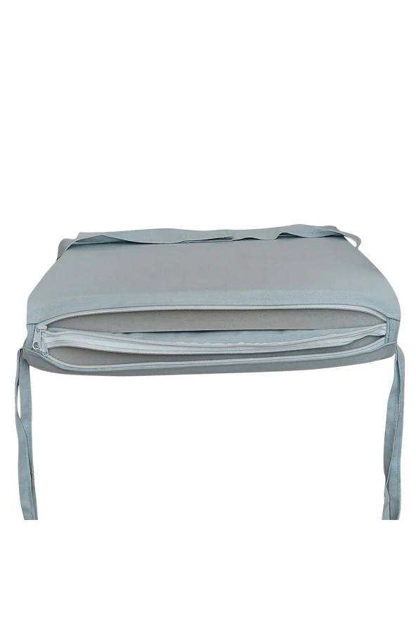 Mi̇rzade 4 Adet Eli̇t Yüksek Arkali Mi̇nder Duck Bezi̇-Buz Mavi̇ | 4’lü Elit Yüksek Arkalı Sandalye Minderi – Duck Bezi, Fermuarlı - Resim 6