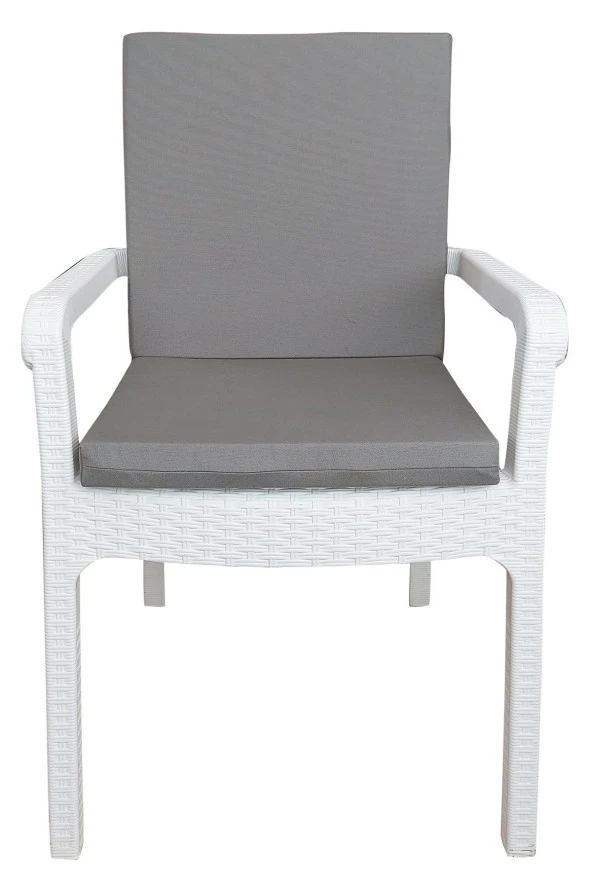 Mi̇rzade 4 Adet Eli̇t Yüksek Arkali Mi̇nder Duck Bezi̇-Koyu Gri̇ | 4’lü Elit Yüksek Arkalı Sandalye Minderi – Duck Bezi, Fermuarlı ürün görseli