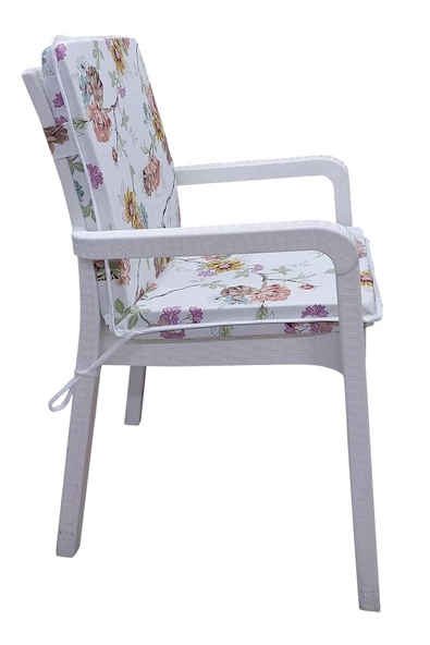 Mi̇rzade 4 Adet Eli̇t Yüksek Arkali Mi̇nder Duck Bezi̇-32282-02 V4 | 4’lü Elit Yüksek Arkalı Sandalye Minderi – Duck Bezi, Fermuarlı - Resim 3