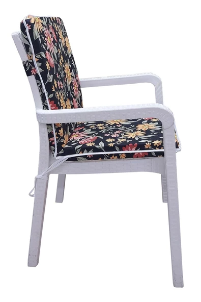 Mi̇rzade 4 Adet Eli̇t Yüksek Arkali Mi̇nder Duck Bezi̇-Eltm-Prm 111089 V-001 V4 | 4’lü Elit Yüksek Arkalı Sandalye Minderi – Duck Bezi, Fermuarlı - Resim 2