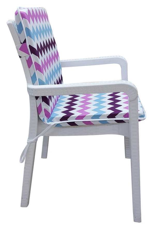 Mi̇rzade 4 Adet Eli̇t Yüksek Arkali Mi̇nder Duck Bezi̇-Eltm-Prm 042160 V4 | 4’lü Elit Yüksek Arkalı Sandalye Minderi – Duck Bezi, Fermuarlı - Resim 4