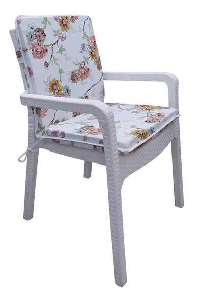 Mi̇rzade 4 Adet Eli̇t Yüksek Arkali Mi̇nder Duck Bezi̇-32282-02 V4 | 4’lü Elit Yüksek Arkalı Sandalye Minderi – Duck Bezi, Fermuarlı - Resim 2