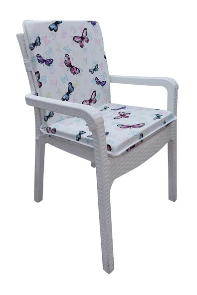 4 Adet Eli̇t Yüksek Arkali Mi̇nder Duck Bezi̇-Eltm-Prm081061-V009 V4 | 4’lü Elit Yüksek Arkalı Sandalye Minderi – Duck Bezi, Fermuarlı - Resim 2