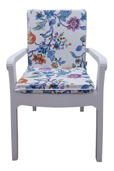 4 Adet Eli̇t Yüksek Arkali Mi̇nder Duck Bezi̇-Eltm-Prm150741-V03 V4 | 4’lü Elit Yüksek Arkalı Sandalye Minderi – Duck Bezi, Fermuarlı ürün görseli