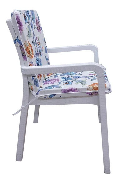 4 Adet Eli̇t Yüksek Arkali Mi̇nder Duck Bezi̇-Eltm-Prm150741-V03 V4 | 4’lü Elit Yüksek Arkalı Sandalye Minderi – Duck Bezi, Fermuarlı - Resim 3