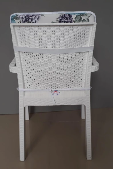 4 Adet Eli̇t Yüksek Arkali Mi̇nder Duck Bezi̇-33109-01 V4 | 4’lü Elit Yüksek Arkalı Sandalye Minderi – Duck Bezi, Fermuarlı - Resim 3