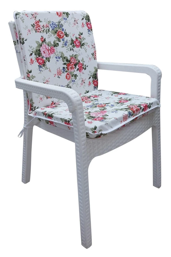 4 Adet Eli̇t Yüksek Arkali Mi̇nder Duck Bezi̇-Eltm-Prm160626-V004 | 4’lü Elit Yüksek Arkalı Sandalye Minderi – Duck Bezi, Fermuarlı - Resim 2