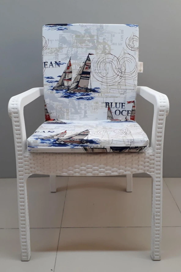 4 Adet Eli̇t Yüksek Arkali Mi̇nder Duck Bezi̇-33273-01 V4 | 4’lü Elit Yüksek Arkalı Sandalye Minderi – Duck Bezi, Fermuarlı - Resim 3