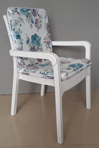 4 Adet Eli̇t Yüksek Arkali Mi̇nder Duck Bezi̇-33109-01 V4 | 4’lü Elit Yüksek Arkalı Sandalye Minderi – Duck Bezi, Fermuarlı - Resim 2