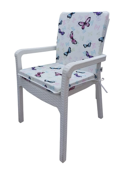 Mi̇rzade 6 Adet Eli̇t Yüksek Arkali Mi̇nder Duck Bezi̇-Eltm-Prm081061-V009 V6 | 6’lı Elit Yüksek Arkalı Sandalye Minderi – Duck Bezi, Fermuarlı - Resim 3