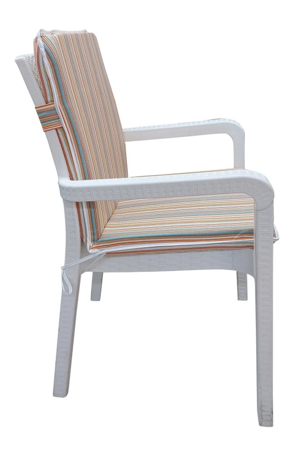 Mi̇rzade 6 Adet Eli̇t Yüksek Arkali Mi̇nder Duck Bezi̇-Eltm-Prm040706-V072 V6 | 6’lı Elit Yüksek Arkalı Sandalye Minderi – Duck Bezi, Fermuarlı - Resim 4