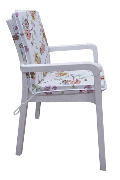 Mi̇rzade 6 Adet Eli̇t Yüksek Arkali Mi̇nder Duck Bezi̇-32282-02 V6 | 6’lı Elit Yüksek Arkalı Sandalye Minderi – Duck Bezi, Fermuarlı - 3