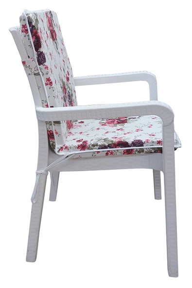 Mi̇rzade 6'Li Eli̇t Yüksek Arkali Mi̇nder Duck Bezi̇-Eltm Prm 130087 V29 | 6’lı Elit Yüksek Arkalı Sandalye Minderi – Duck Bezi, Fermuarlı - Resim 4