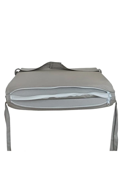 Mi̇rzade 6 Adet Eli̇t Yüksek Arkali Mi̇nder Duck Bezi̇-Açik Gri̇ | 6’lı Elit Yüksek Arkalı Sandalye Minderi – Duck Bezi, Fermuarlı - Resim 6