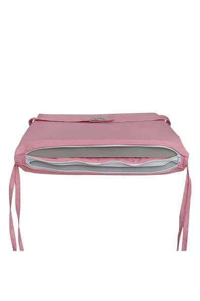 Mi̇rzade 6 Adet Eli̇t Yüksek Arkali Mi̇nder Duck Bezi̇-Eltm Prm Pembe | 6’lı Elit Yüksek Arkalı Sandalye Minderi – Duck Bezi, Fermuarlı - Resim 6