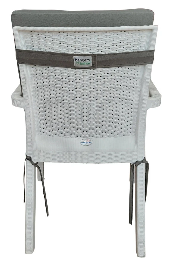 Mi̇rzade 6 Adet Eli̇t Yüksek Arkali Mi̇nder Duck Bezi̇-Koyu Gri̇ | 6’lı Elit Yüksek Arkalı Sandalye Minderi – Duck Bezi, Fermuarlı - Resim 6