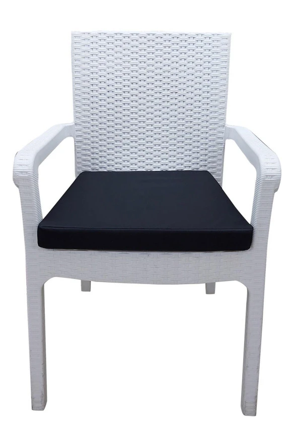 Mi̇rzade 4 Adet Hera Si̇esta Mi̇nderi̇ Su Geçi̇rmez Kumaş 5 Cm Gri̇ Sünger-Si̇yah | 4’lü Su Geçirmez Hera Siesta Minderi – Fermuarlı ürün görseli