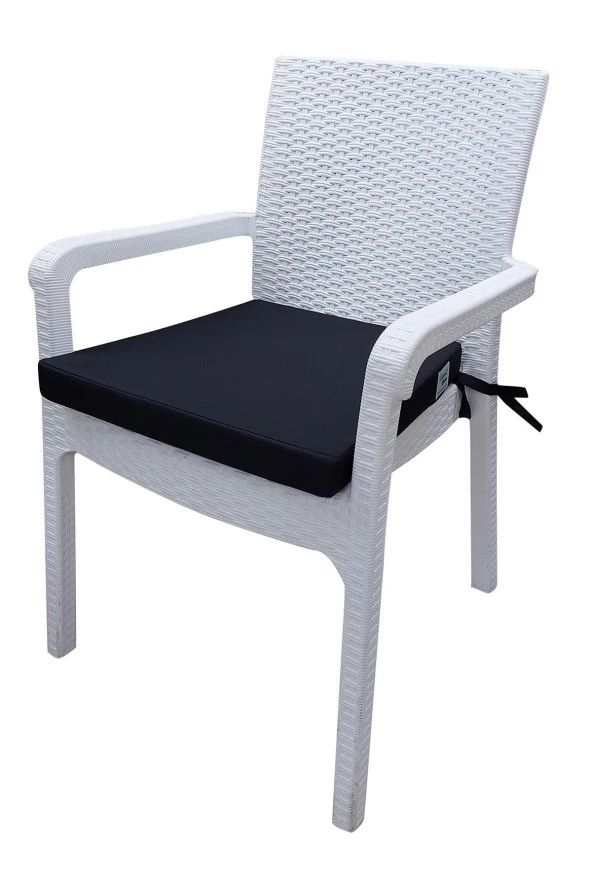 Mi̇rzade 4 Adet Hera Si̇esta Mi̇nderi̇ Su Geçi̇rmez Kumaş 5 Cm Gri̇ Sünger-Si̇yah | 4’lü Su Geçirmez Hera Siesta Minderi – Fermuarlı - Resim 3