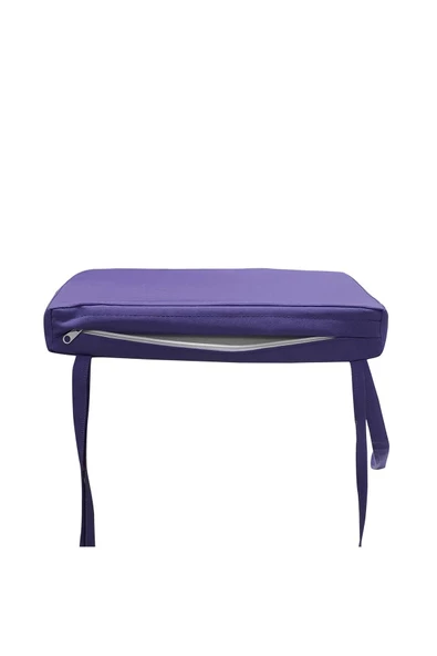 Mi̇rzade 4 Adet Hera Si̇esta Mi̇nder Su Geçi̇rmez Kumaş 5 Cm Gri̇ Sünger-Mor | 4’lü Su Geçirmez Hera Siesta Minderi – Fermuarlı - Resim 5