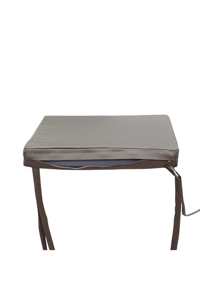 Mi̇rzade 6 Adet Hera Si̇esta Mi̇nder Su Geçi̇rmez Kumaş 5 Cm Gri̇ Sünger-A.Bej | 6’lı Su Geçirmez Hera Siesta Minderi – Fermuarlı - Resim 4