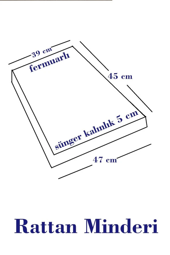 MİRZADE 4 ADET HERA SİESTA MİNDERİ SU GEÇİRMEZ KUMAŞ 5 CM GRİ SÜNGER-KOYU GRİ