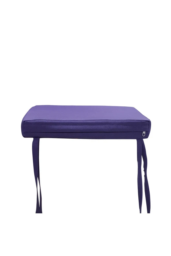 Mi̇rzade 6 Adet Hera Si̇esta Mi̇nder Su Geçi̇rmez Kumaş 5 Cm Gri̇ Sünger-Mor | 6’lı Su Geçirmez Hera Siesta Minderi – Fermuarlı - Resim 4