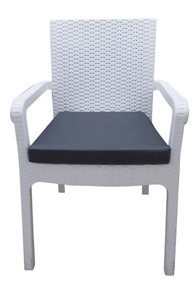 Mi̇rzade 4 Adet Hera Si̇esta Mi̇nderi̇ Su Geçi̇rmez Kumaş 5 Cm Gri̇ Sünger-Koyu Gri̇ | 4’lü Su Geçirmez Hera Siesta Minderi – Fermuarlı ürün görseli