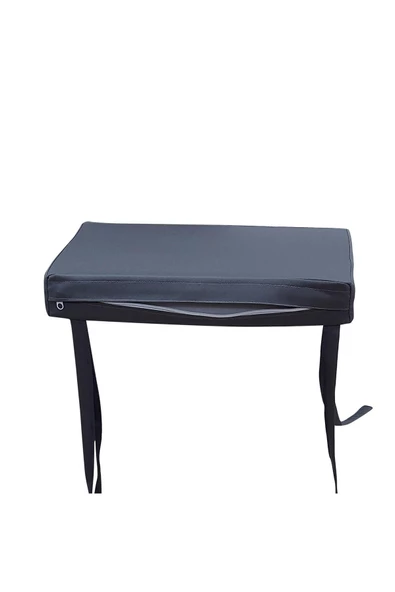 Mi̇rzade 4 Adet Hera Si̇esta Mi̇nderi̇ Su Geçi̇rmez Kumaş 5 Cm Gri̇ Sünger-Koyu Gri̇ | 4’lü Su Geçirmez Hera Siesta Minderi – Fermuarlı - Resim 4